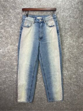 BDG Urban Outfitters High Rise Baggy Wide Leg Jeans Size 27 Denim Ombré